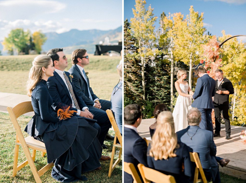 Wedding Ceremony at San Sophia Overlook in Telluride CO