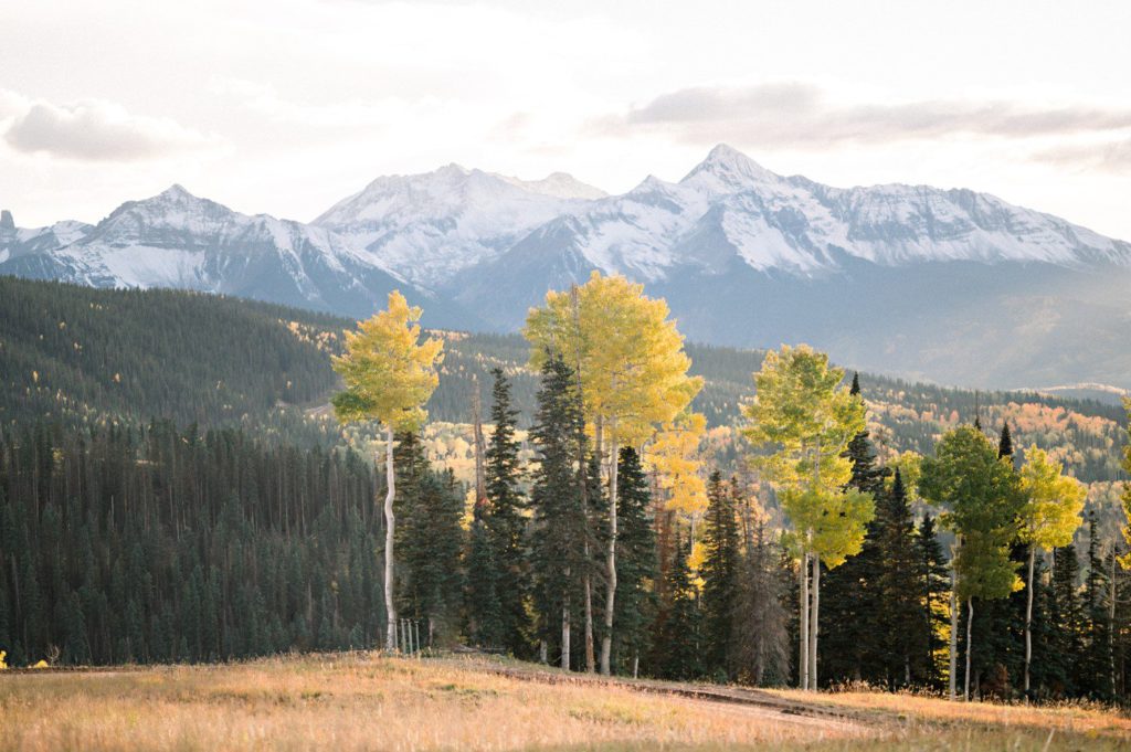 Fall view of mountains in Telluride