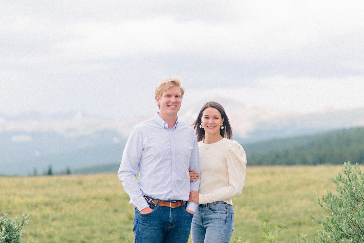 Colorado Engagement Photos in the mountains