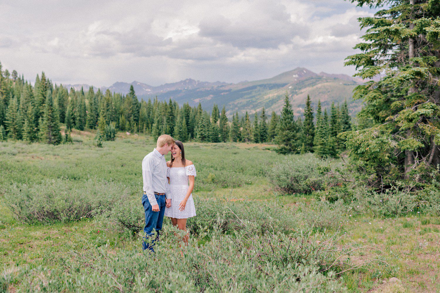 Mountain Engagement Session in Vail CO