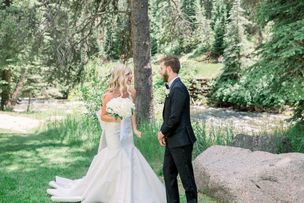 Wedding First Look in Vail 