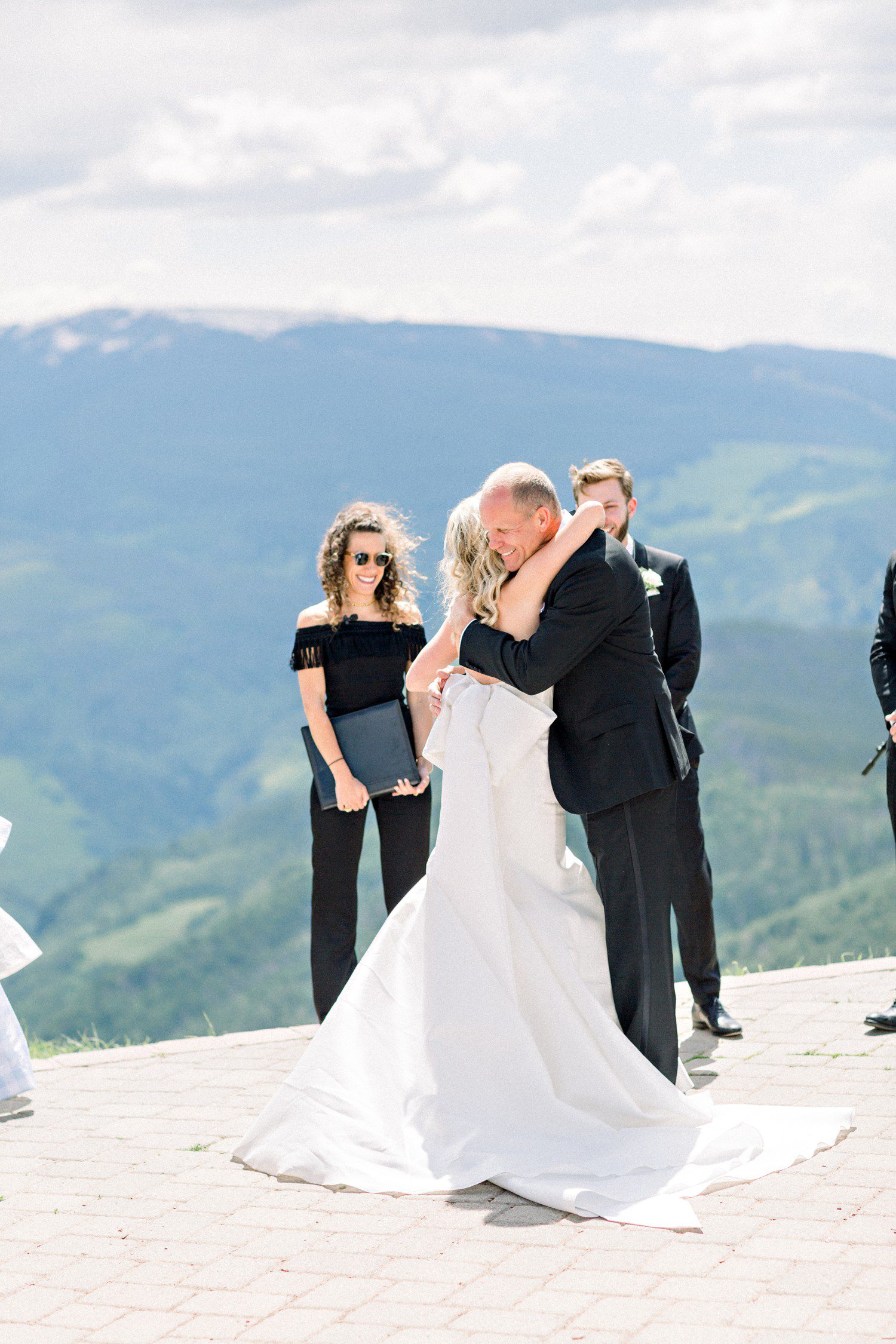 Vail Mountain Wedding Deck Ceremony