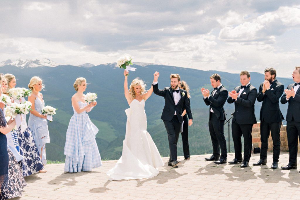 Wedding at Vail Mountain Wedding Deck
