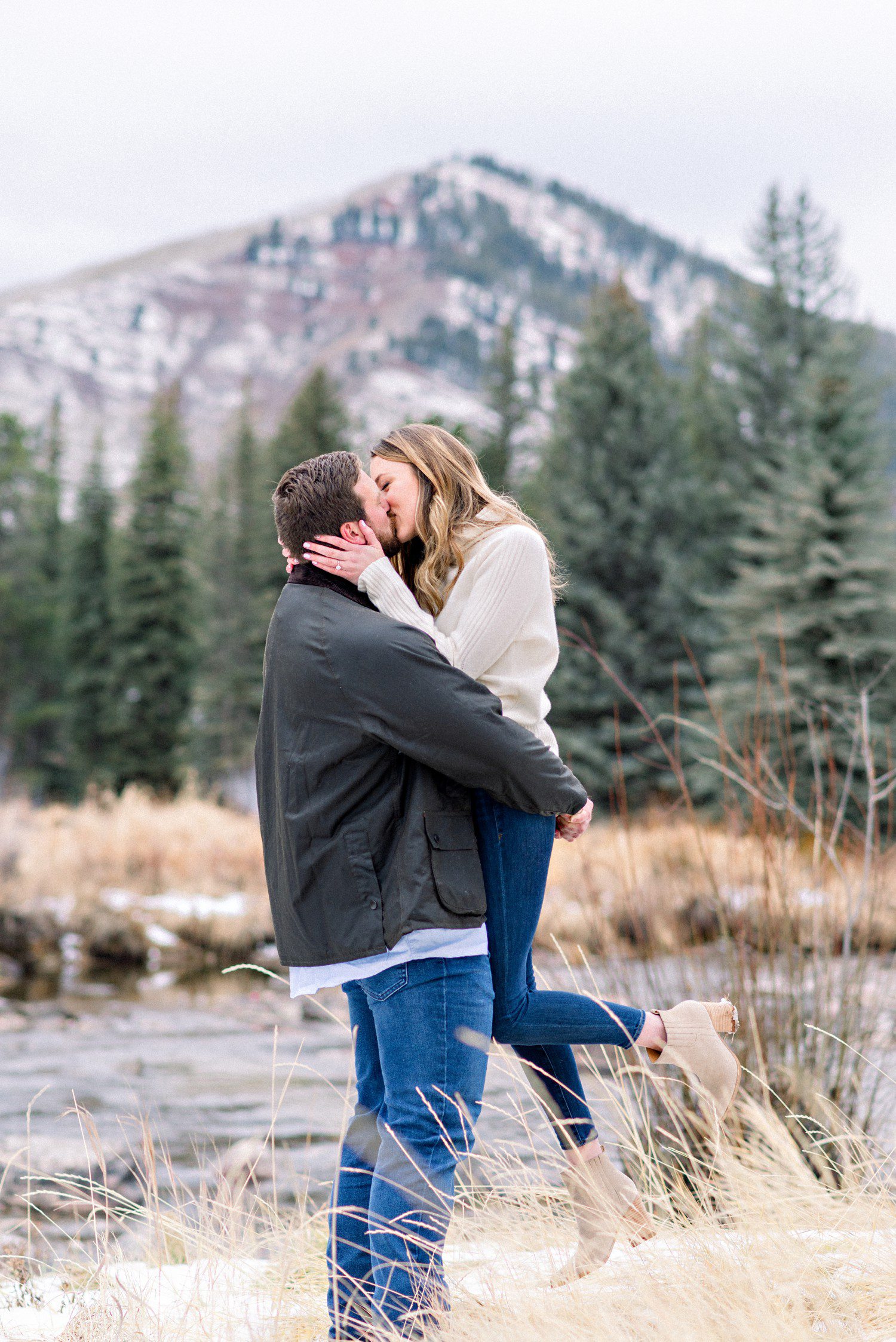 Winter Engagement Session Vail Colorado