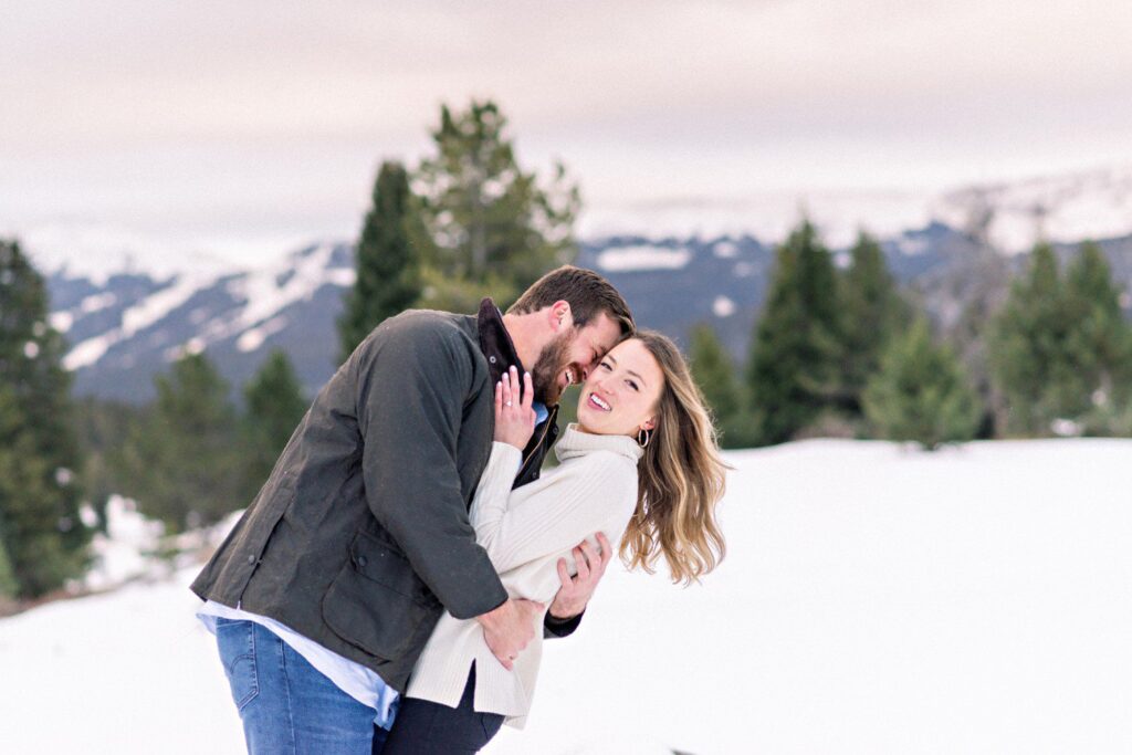 Winter Engagement Session Vail Colorado