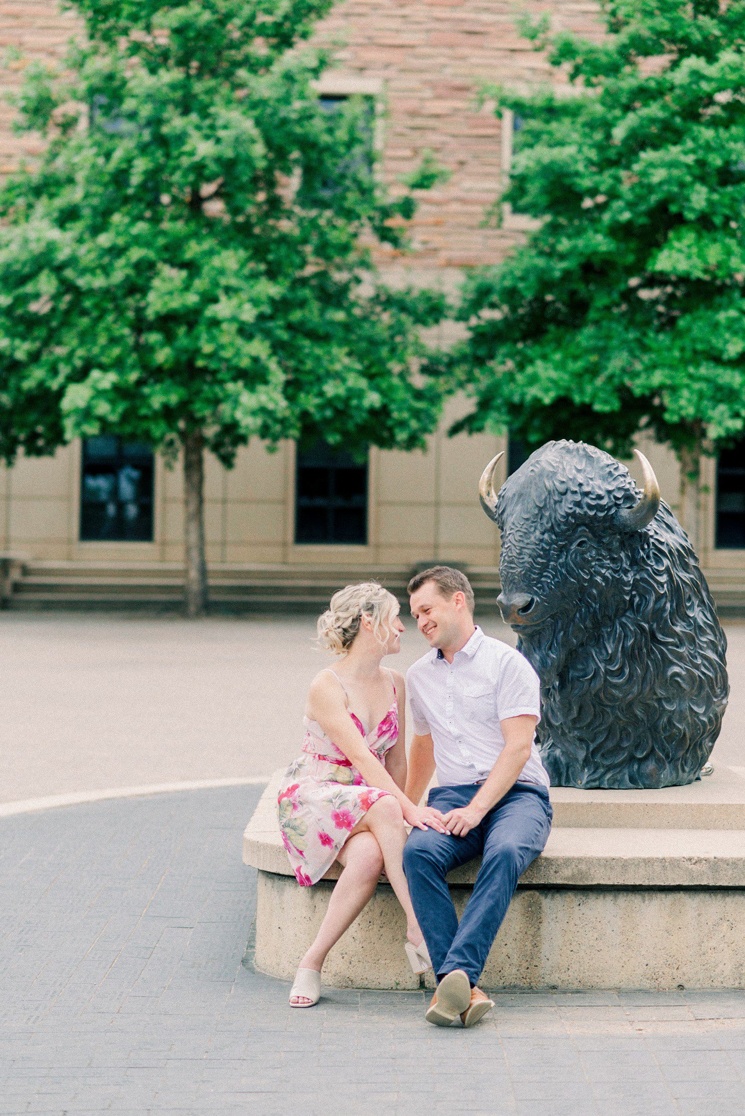 Engagement Photos with CU Boulder Buffalo