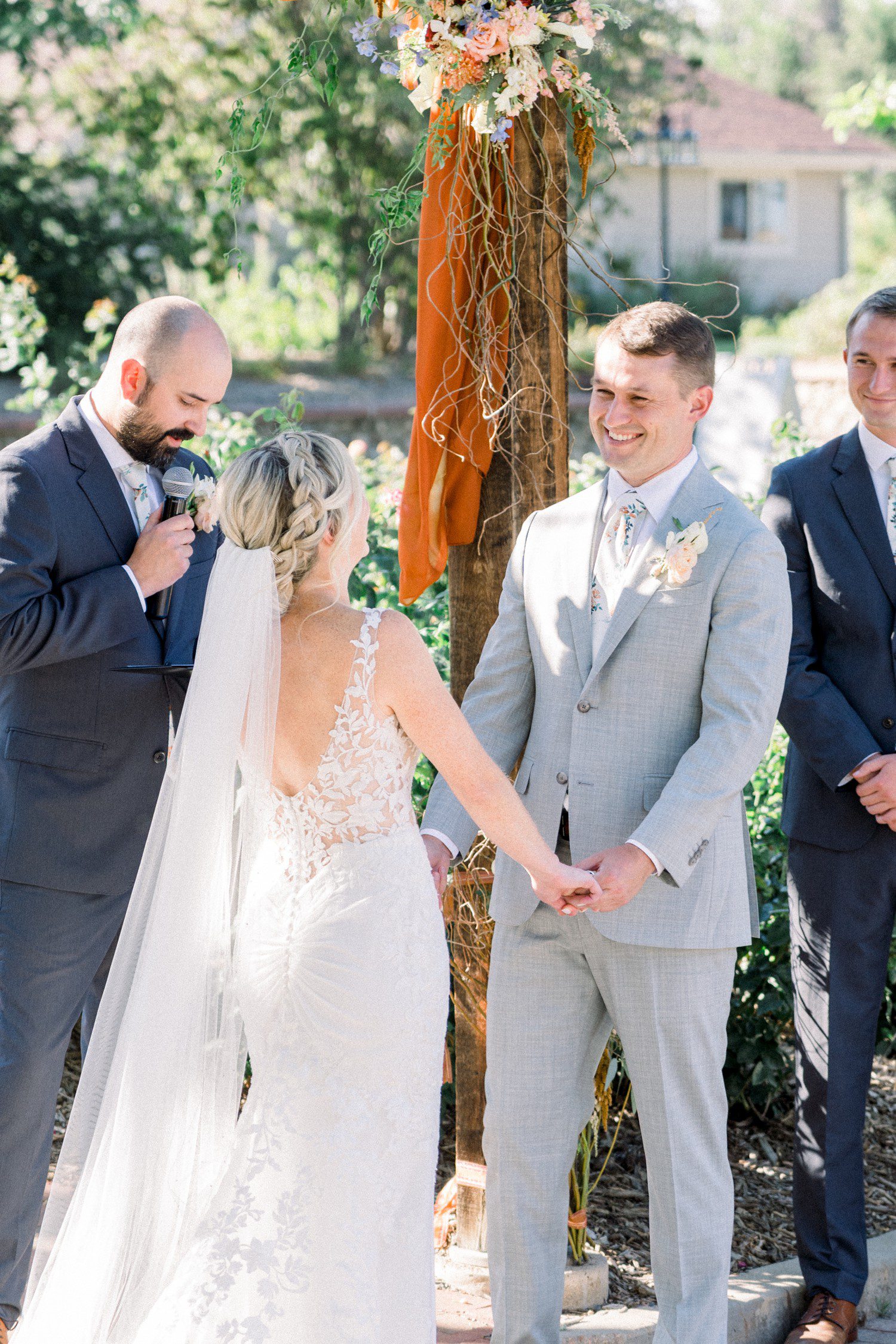 Denver Wedding Ceremony at Hudson Gardens.